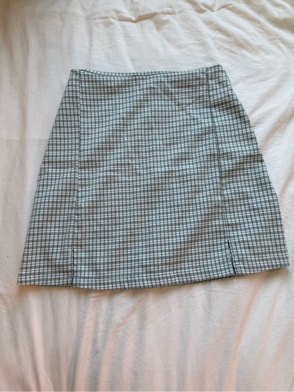 Classic Green Plaid Mini Skirt - Womens